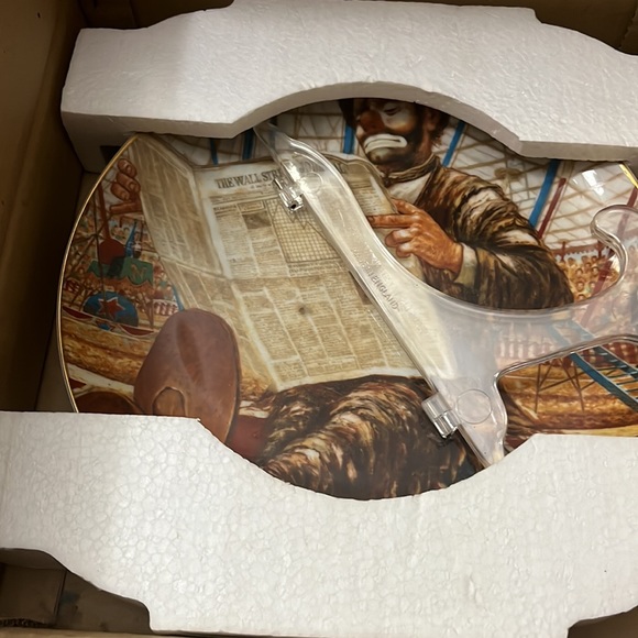 Emmett Kelly good news bad news collection plate. New in box - Picture 4 of 8